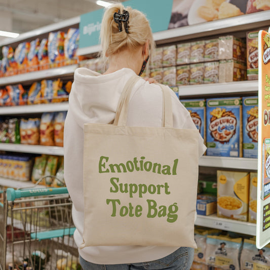 Emotional Support Tote Bag - Tiny Illusions and More