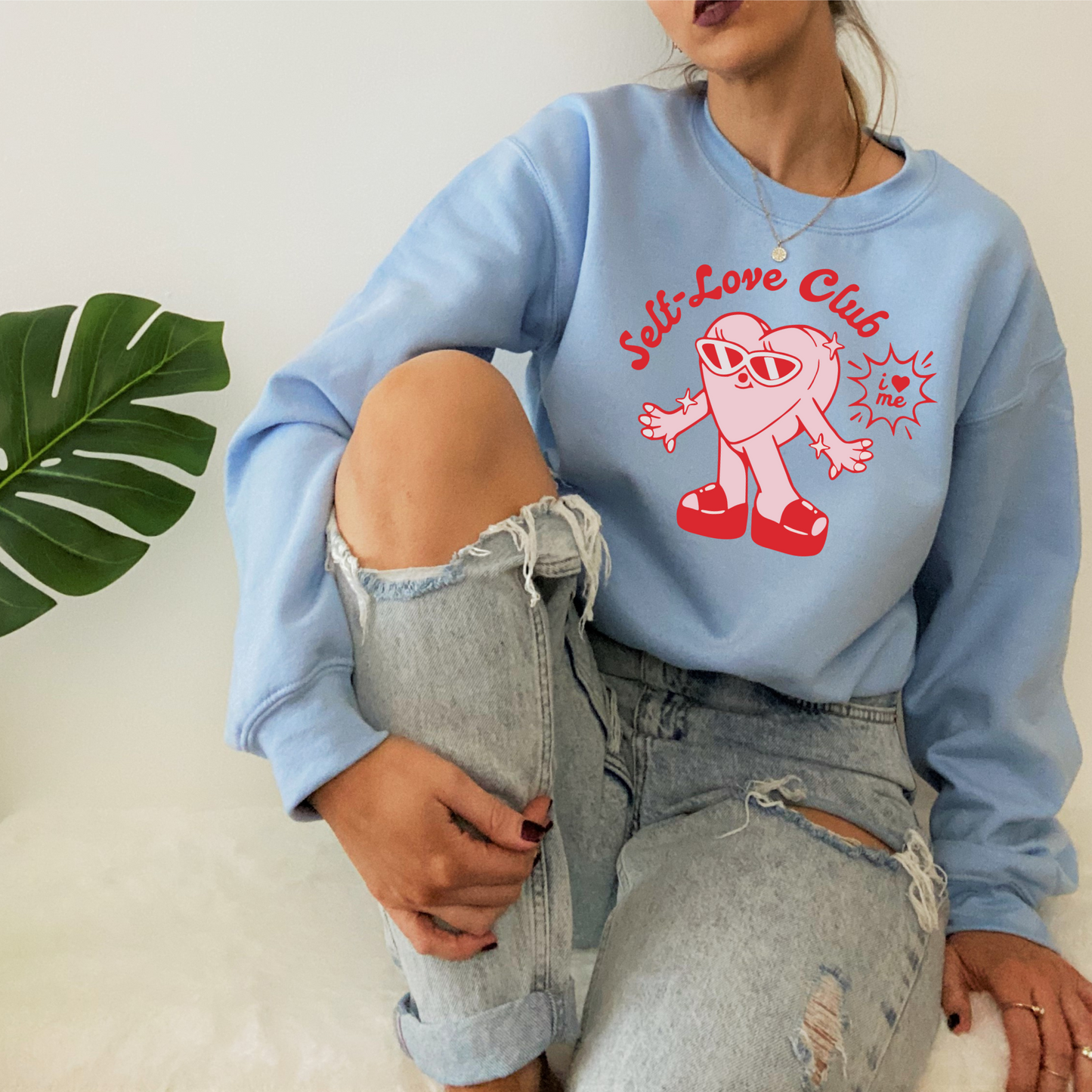 Self Love Club Light Blue Sweatshirt